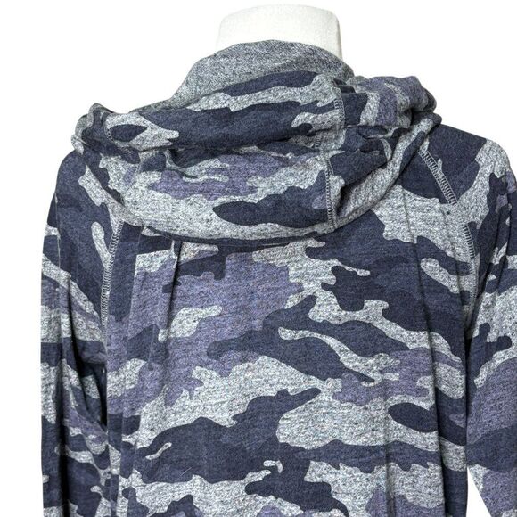 Nike Blue Gray Camo Zip Front Shirt Jacket Size Medium - Picture 3 of 6